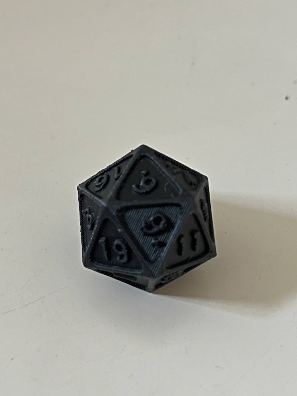 d20 by è menzionato utensili gadget dado dnd gioco ruolo 3D print model - Mito3D