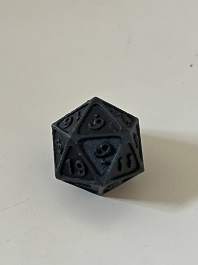 d20 by erwähnt werkzeuge gadgets würfel dnd rollenspiel 3d print model - Mito3D