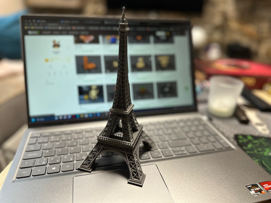 eiffel torre remixado by negão miniaturas arquitetura 3d print model - Mito3D