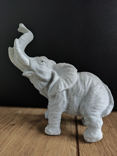 stehen elefant skulptur statue by djsgxii kunst skulpturen zuhause haus dekor anzeige dekoration marmor zahl design afrikanisch grau 3d print model - Mito3D