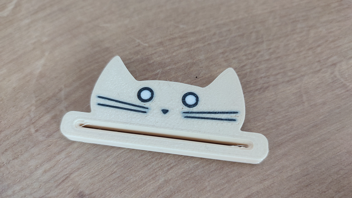 toothpaste squeezer - cat remixed by michalschwarz household house models toohpaste 3d print model - Mito3D