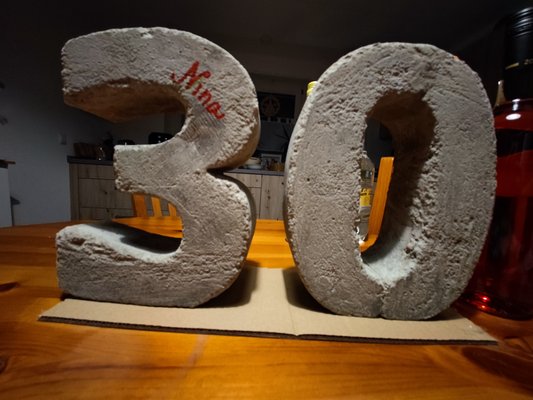 number birthday mold by onkelsam household decor sign 30 3 0 geburtstag 30er 30th 1 zahlen zement beton 2 4 5 6 7 8 9 3d print model - Mito3D