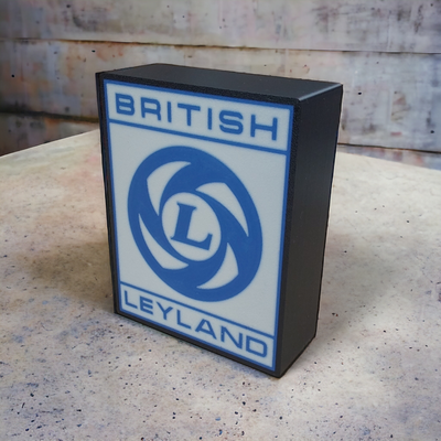 britannico leyland lightbox by rd3dprints arte segni loghi 3d print model - Mito3D