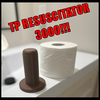 toilette papier réparation tp réanimateur 3000 by feint ménage maison modèles toliet 3d print model - Mito3D