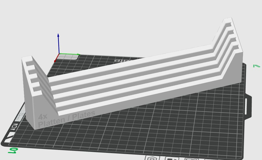 construir plato soporte 4x platos cabestro f r 4 by heiko hoffmann2000 3d impresora accesorios bambulab planchas cama pei frio p1s p1 x1series led cuadro p1p accesorio x1 carbón suave halterung 3D print model - Mito3D