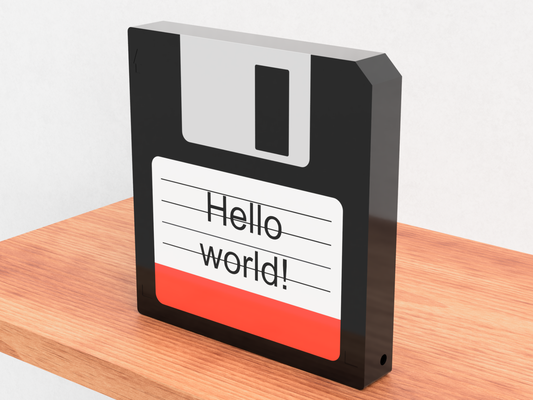 disket disk hafif kutu or çerçeve by valeria momo sanat işaretler logolar floppydisk retro oyun makinesi hediye baba resim logo işaret kolay asılabilir nihai final led lamba ışık 3d print model - Mito3D