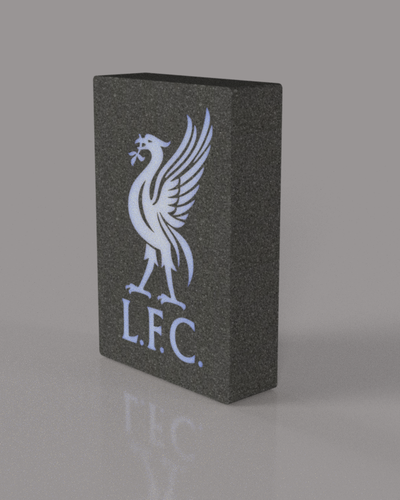 liverpool fc hafif kutu by rd3dprints sanat işaretler logolar kırmızılar ilk lig 3d print model - Mito3D