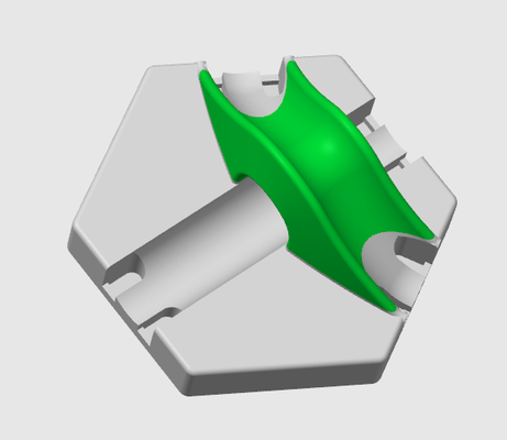 curva ponte linha reta telha gravitrax compatível remixado by regarnogal brinquedos jogos mármore forte trax pista bola 3d print model - Mito3D