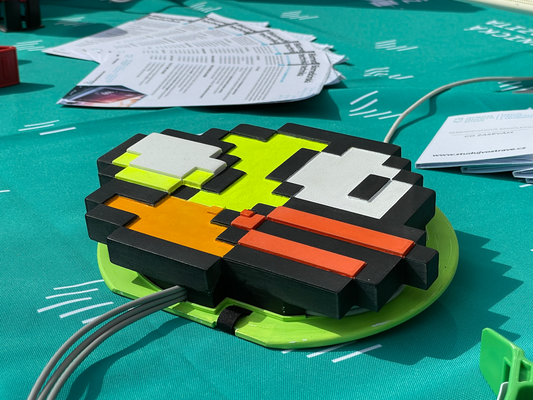 abano pássaro by mikeproch brinquedos jogos personagens flappybird pulando decoração 3d estruturada brinquedo 3d print model - Mito3D