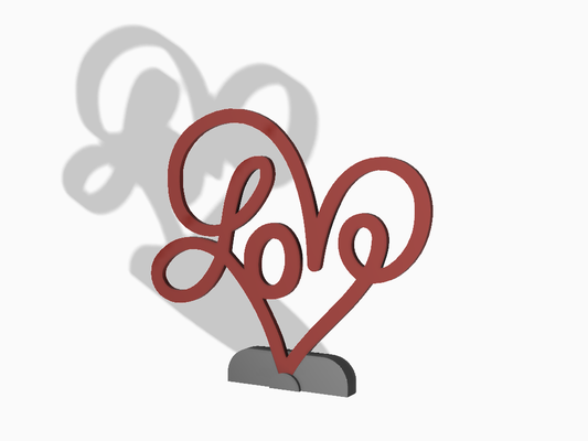 ornament herz liebe stand by abonnieren haushalt dekor liebe valentinstag 3d print model - Mito3D