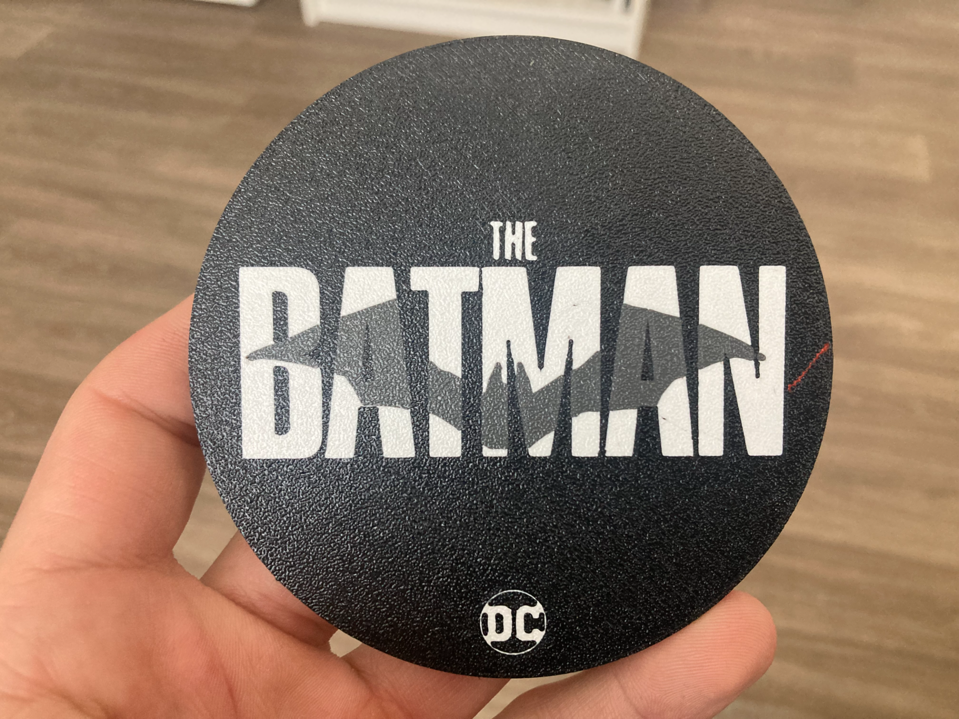 batman coaster by yakubhroch art panneaux logos 3D print model - Mito3D