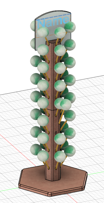 kuchen pop halter unterstützung halfter 48 fach by haushalt feierlichkeiten geburtstag geburtstag 3d print model - Mito3D