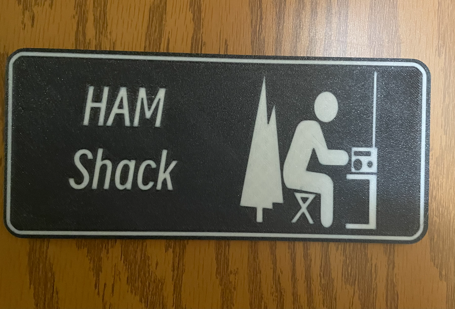 ham shack door sign by themixtalk art signs & logos radio mmdvm dmr ysf icom yaesu 3D print model - Mito3D