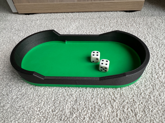 dice tower tray 96mm diameter remixed by paul d toys & games board 3d print model - Mito3D