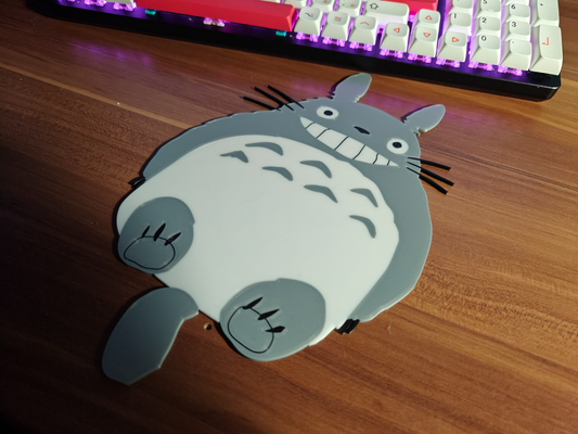 my komşu totoro duvar sanat by m holicky 2d mmu ams renkli 3d print model - Mito3D