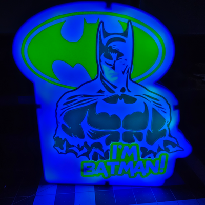 batman caja ligera by bbougie3d casa decoración superhéroe 3d print model - Mito3D