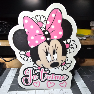 minnie ratón caja ligera by bbougie3d casa decoración 3d print model - Mito3D