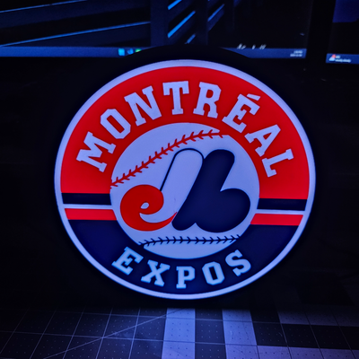 montr al expos lightbox by bbougie3d household decor montreal sports baseball nostalgia 3d print model - Mito3D