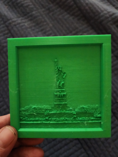 estatua of libertad muestra prueba by perro chino 3d impresora modelos 3d print model - Mito3D