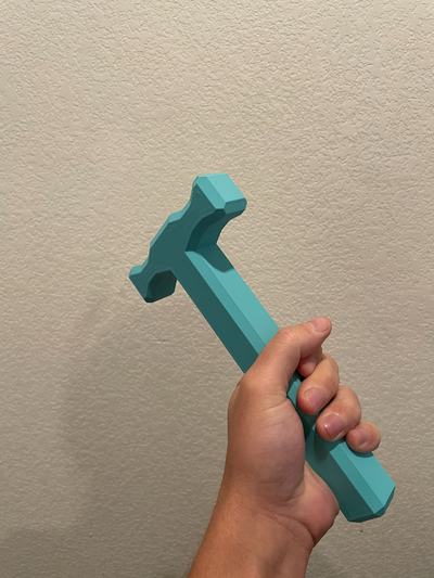 hammer nagel halterung acryl malerei by eimer codes haushalt dekor 3d print model - Mito3D