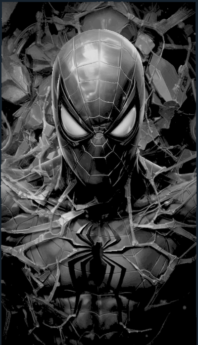 spider men hueforge by wall art 3d 2d spidermen marvel decor 3d print model - Mito3D