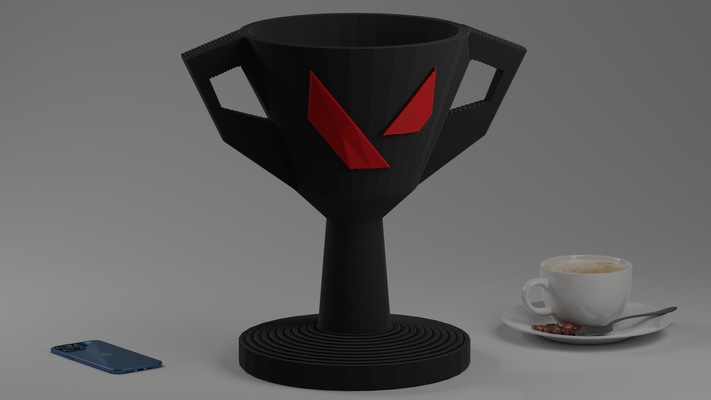 tapfer trophäe by p4trik haushalt dekor gaming esport zubehörteil tasse wettbewerb meister liga sieg schütze taktisch fps fertigkeit leistung medaille preis gewinner 1 elite abspielen pc spiel box ergebnis 3d print model - Mito3D