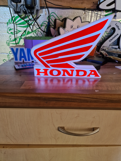 honda box licht by 3dcreativecustom kunst zeichen logos nacht lampe led 2024 motor zyklus 3d print model - Mito3D