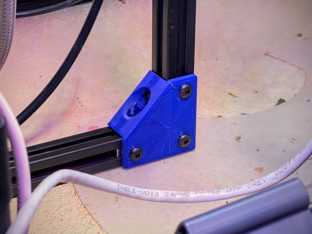 90 deg elbow 2020 extrusion by bubsbuilds hobby & diy structure frame bracket corner thingiverse 2020extrusion 90degree bend 90deg 3D print model - Mito3D