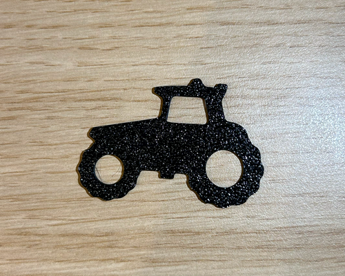 tractor 2d wall art key chain decor by derniccoo door decoraation 3d print model - Mito3D