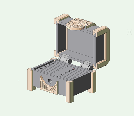 botw sheikah chest switch game holder by printer123 hobby & diy electronics 3d print model - Mito3D