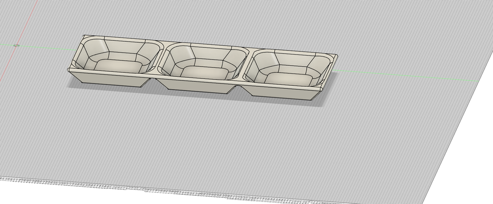 triple craft bowl by tractordude hobby & diy crafting 3d print model - Mito3D