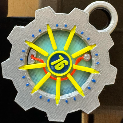 mela artag titolare supporto volta porta 76 logo by faran3d oggetti scena cosplay aria etichetta fallout4 fallout76 fallout5 vaultdoor 3d print model - Mito3D