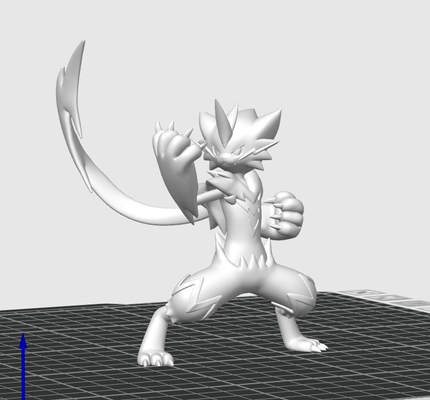 pokemon zeraora by nachtra10 toys & games 3d print model - Mito3D