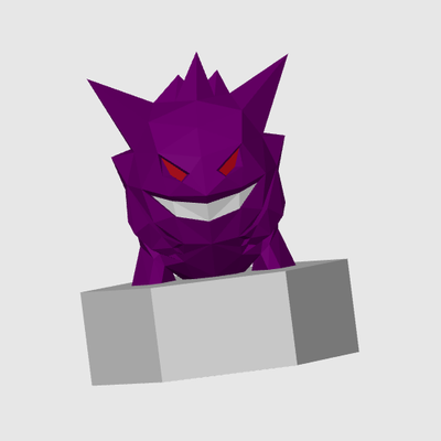 prusa saldo jogos gengar figura remixado by juliusnois1909 brinquedos personagens jogo equilíbrio pokémon 3d print model - Mito3D