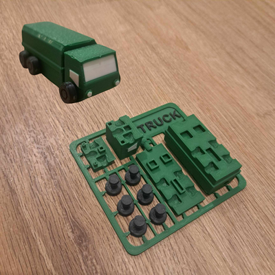 puzzle mini truck keychain by printmydesign hobby & diy vehicles game toy 3d print model - Mito3D