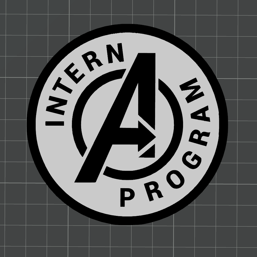 marvels avengers intern super hero logo - marvel by mr3dcraft art 2d superhero comic book iron man thor captain america loki series coaster game bambu ams magnet wall 3D print model - Mito3D