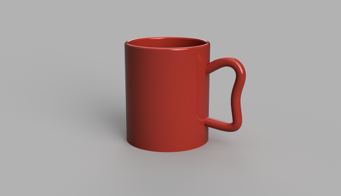 kinder tasse freundlicher tasse by lox 3d spielzeuge spiele küche kueche abspielen spielzeug spielzeuggabelkinder spielzeug 3d print model - Mito3D