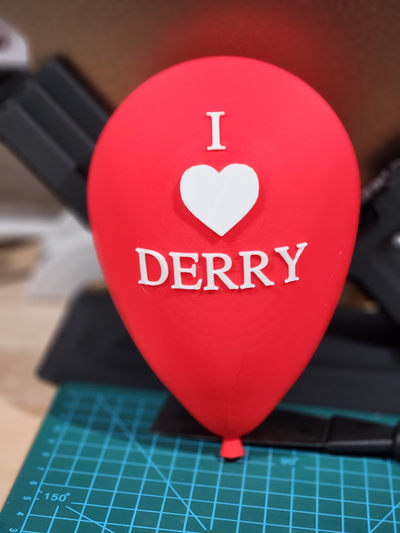 i heart derry balloon it by pygmytwylyte props & cosplays stephen king pennywise 3d print model - Mito3D