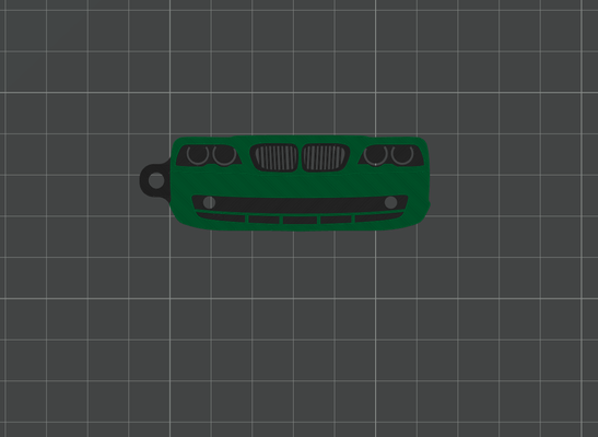 bmw e46 by andy lunar arte 2d coche vehiculo llavero bmwllavero 3d print model - Mito3D