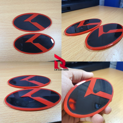 kia k car emblem logo by lrcustoms art signs & logos auto 3d print model - Mito3D