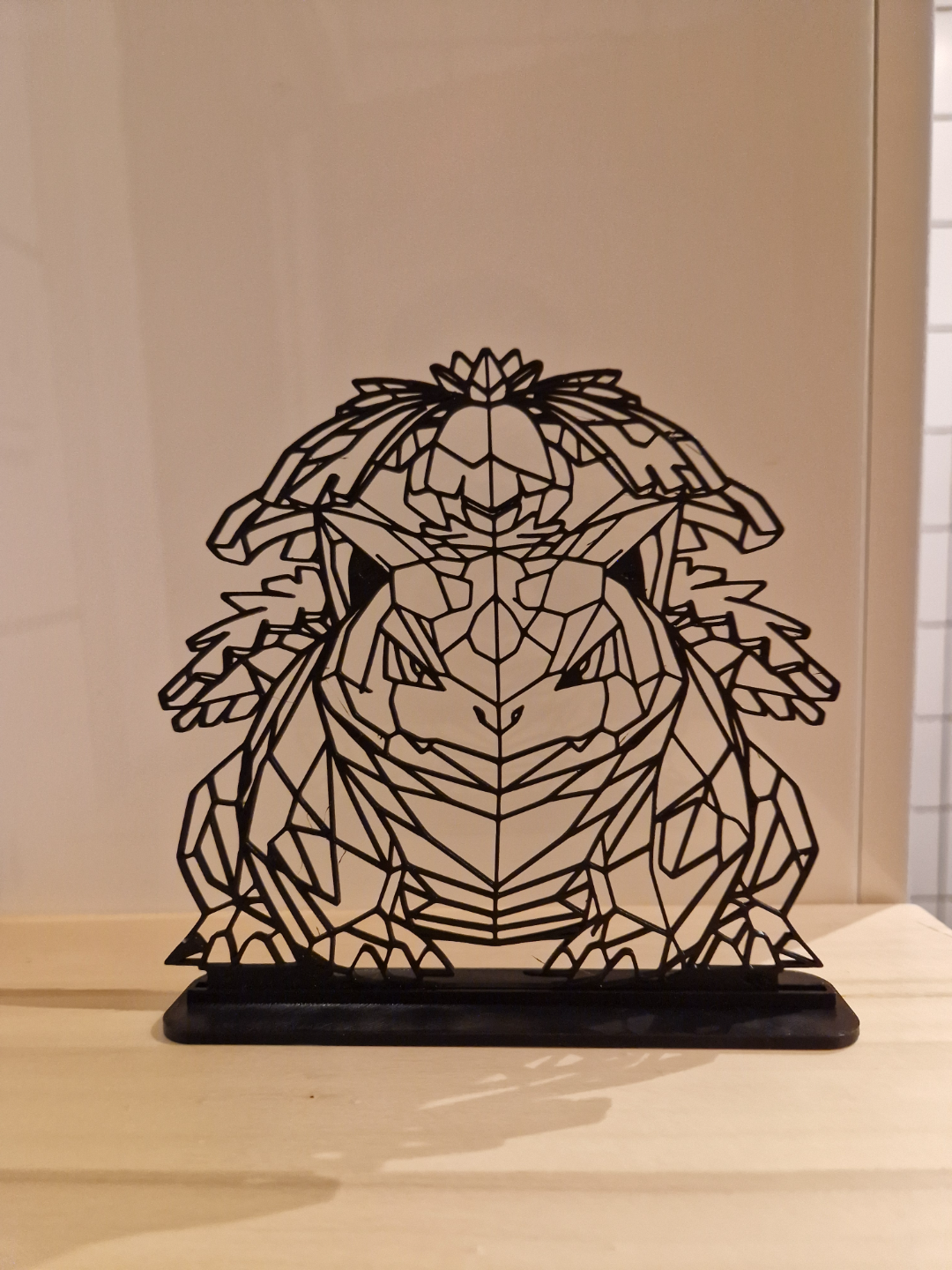 geométrico poli venusaur pok seg by 3dprintwolf arte 2d pokémon exibição bulbasauro presente relva decoração pobre jogos pokemonstarter playtoz 3D print model - Mito3D