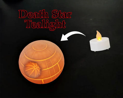 morte estrela chá leve by assistente filamento arte modelos conduziu guerra estrelas morte 3d print model - Mito3D