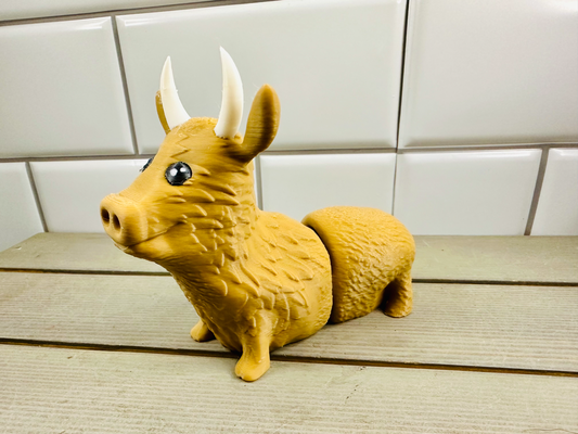 harley highland cow by lily flynn miniatures animals articulated cute fun adhd asmr fidget trending lilyflynnco 3d print model - Mito3D