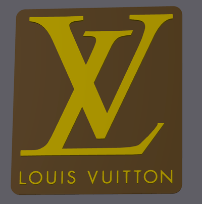 louis vuitton duvar dekor by originalprusamk3 ev halkı vuiton stl dosya model moda i̇talya fransa 3d print model - Mito3D