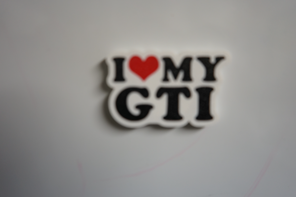 i love my gti by 3d baptista printing household decor magnet job 3d print model - Mito3D