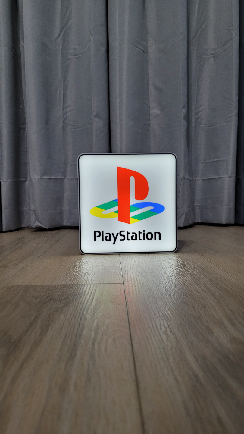 playstation 1 logo ams bereit by nostalgische drucke kunst zeichen logos abspielen taste 4 dekor licht box leuchtkasten bambu labore absturz bandicoot resident evil ps1 ps ps2 psp sony led almp lampe base lampen lithophan litho lithobox zombie anruf of pflicht spyro 3D print model - Mito3D