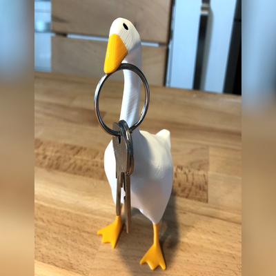 untitled goose game character - entitled coloured model large print magnet support remixed by vidguide toys & games characters key holder 3d print model - Mito3D