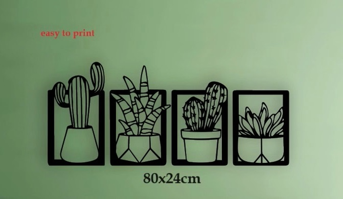 parede arte plantas by reuter corporação 2d deco 3d print model - Mito3D