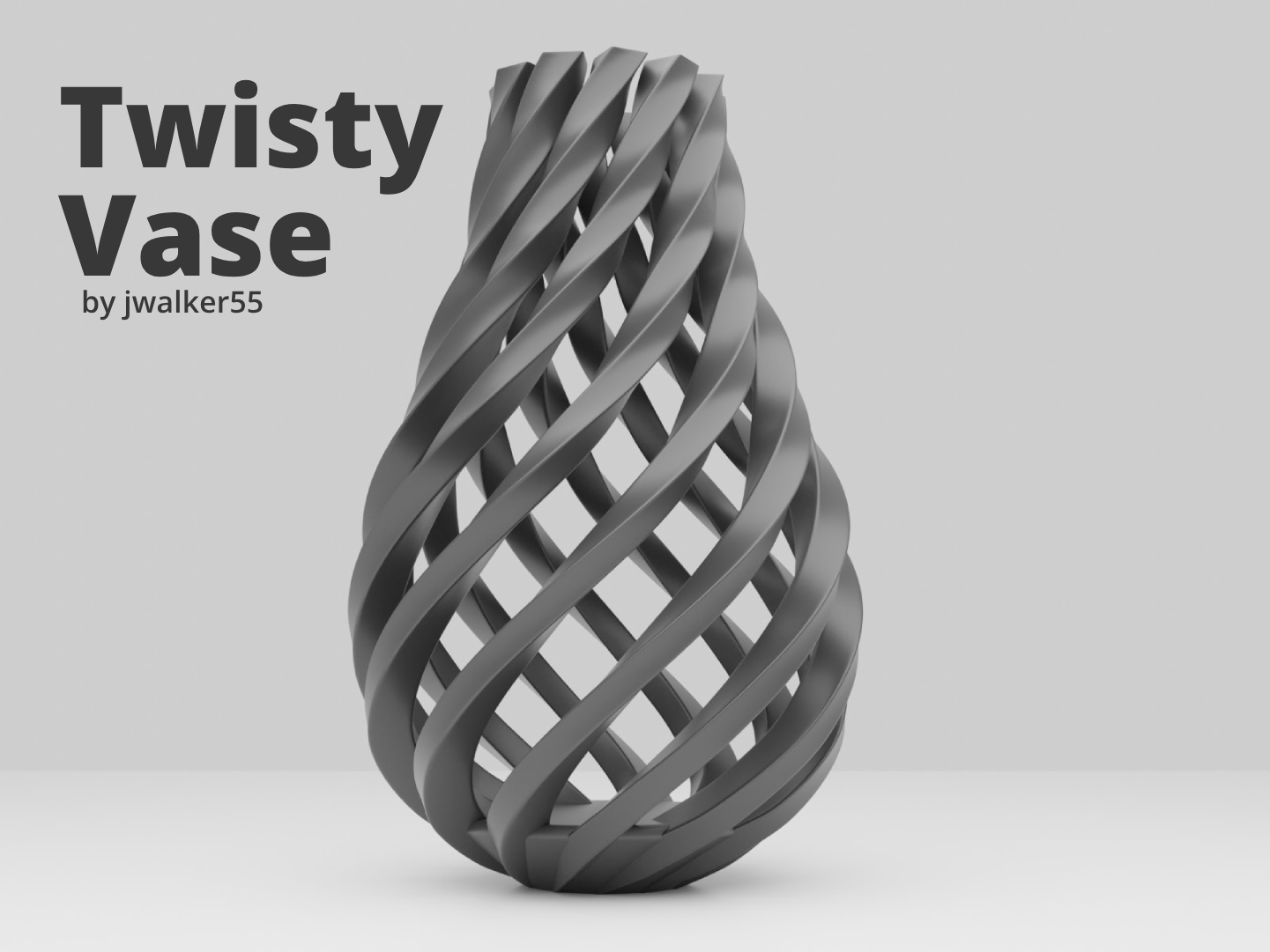 verdreht vase by jwalker55 haushalt dekor dekorationen zuhause haus 3D print model - Mito3D