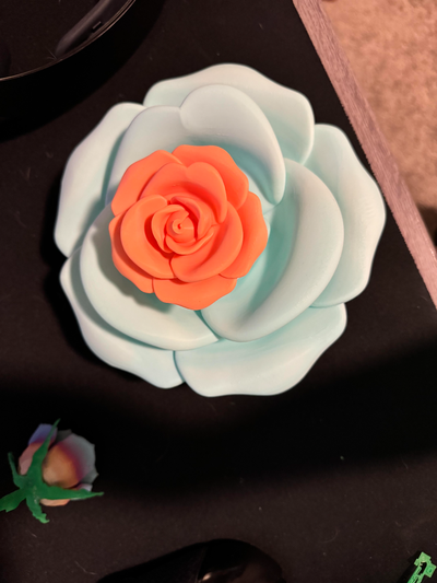 upscaled quality rose wall decor remixed by beagle bros craft household flower home accents art 3d print model - Mito3D